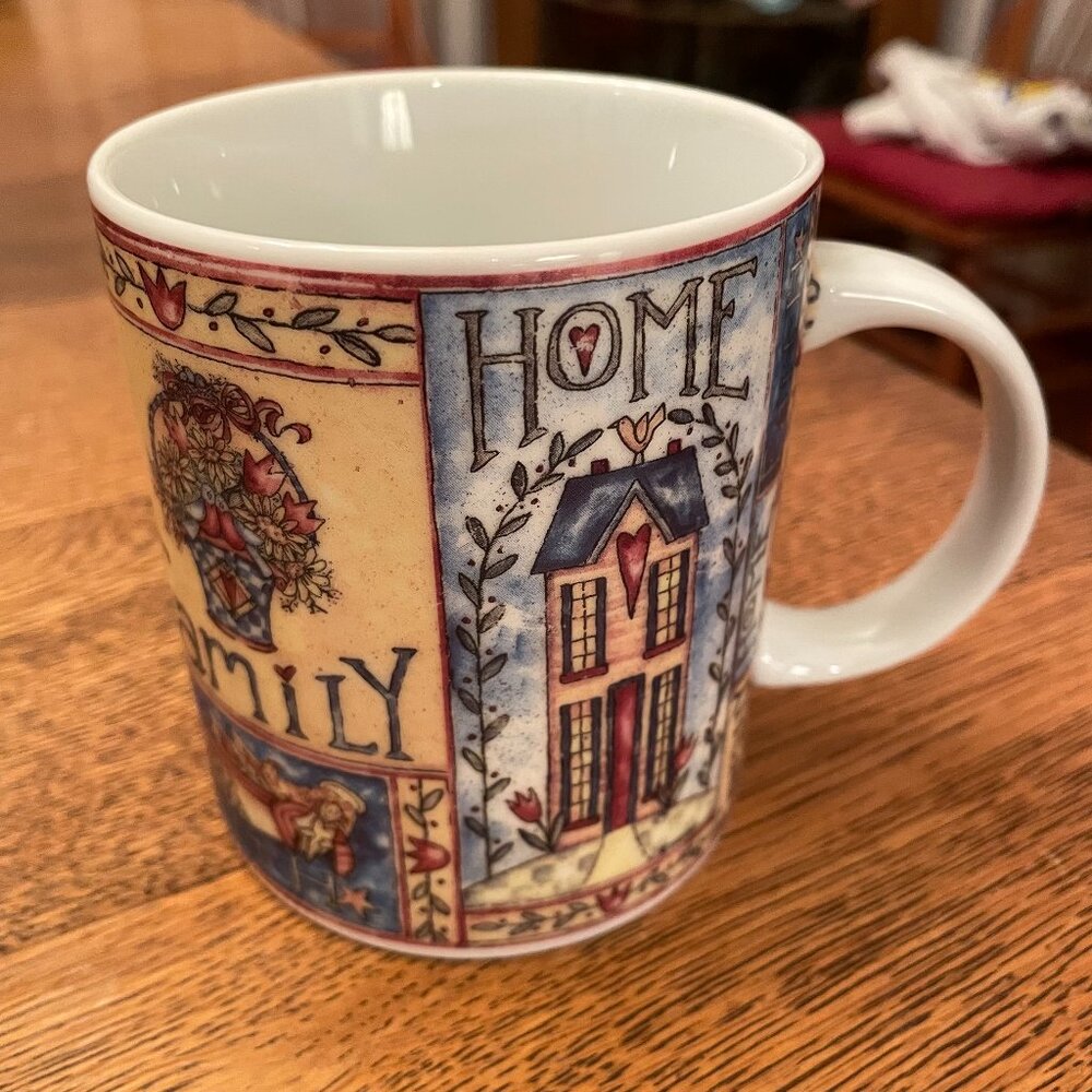 Family, Home and Faith Themed 2007 Coffee Cup Mug by Divinity